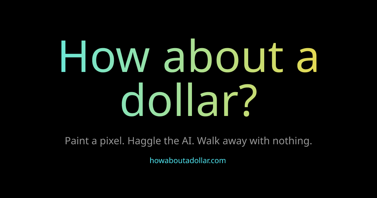 I built a pixel war where every cell is bought, not earned — and an AI you can haggle with at the 